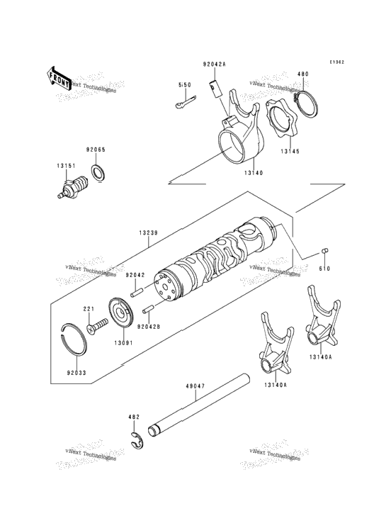 Change Drum/Shift Fork