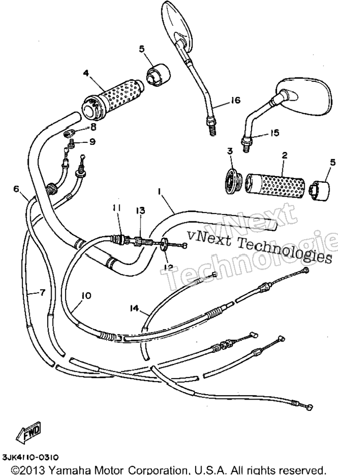 Steering Handle Cable