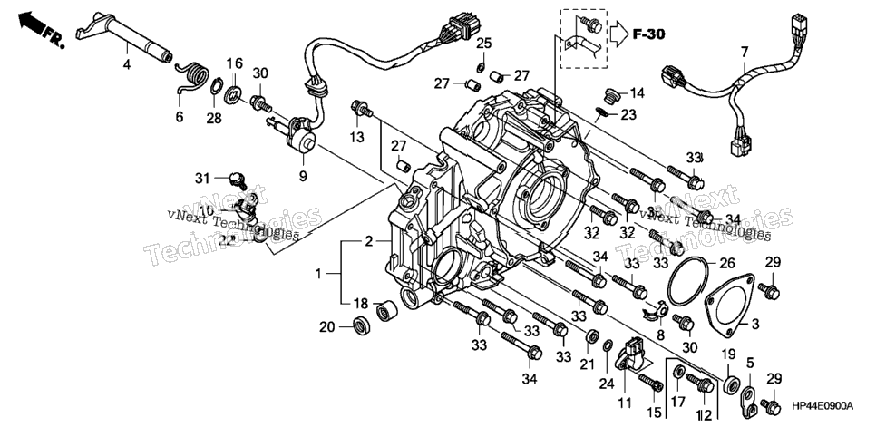 Rear Crankcase Cover