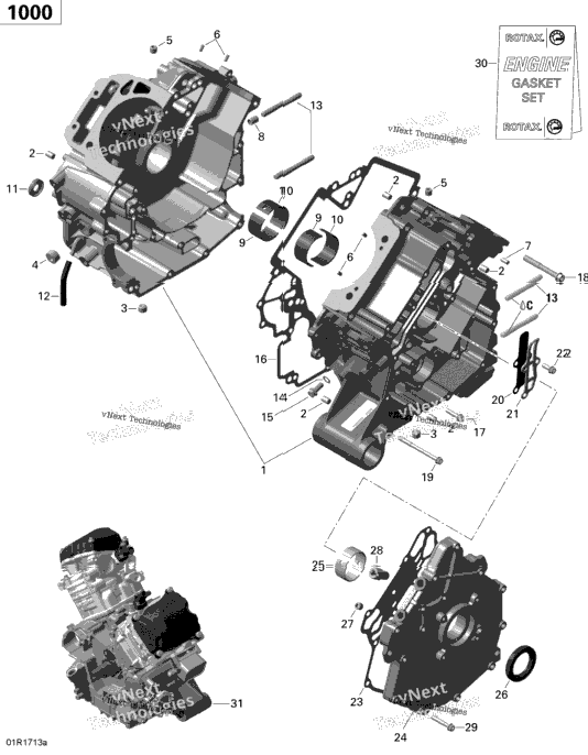 Crankcase - 1000R Efi (Xmr)