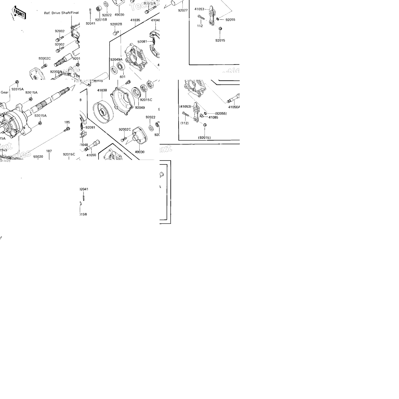 Rear Hub/Brake (-F/No.012886)