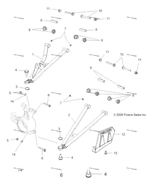 Suspension, Front Aarms