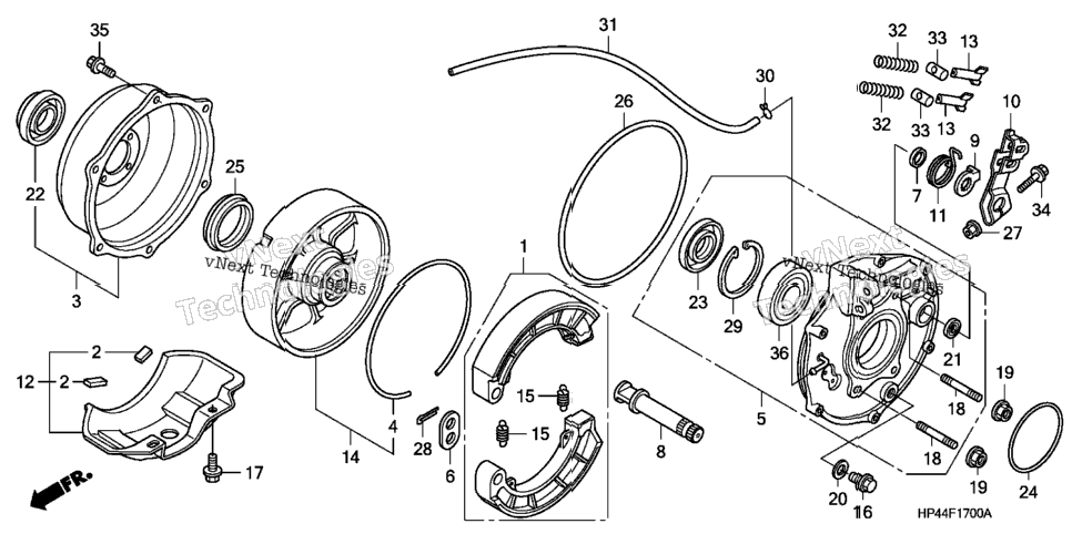 Rear Brake Panel
