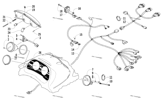 Headlight, Instruments, And Wiring Assemblies