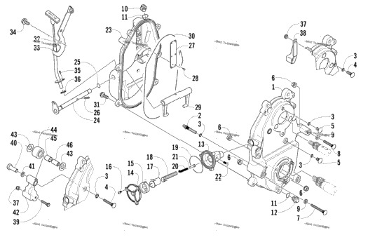Dropcase And Chain Tension Assembly