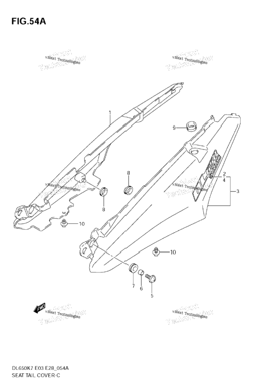 Seat Tail Cover (Model K8)