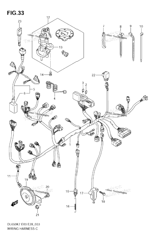 Wiring Harness (Dl650k7)