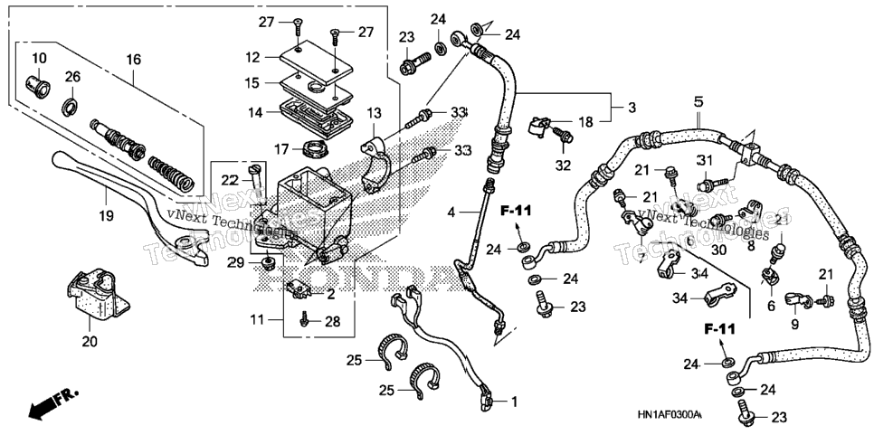 Front Brake Master Cylinder
