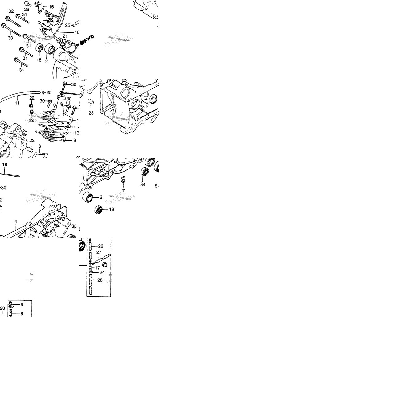 Crankcase + Oil Pump