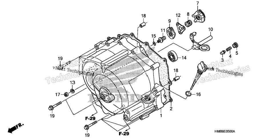Front Crankcase Cover (Trx250tm)