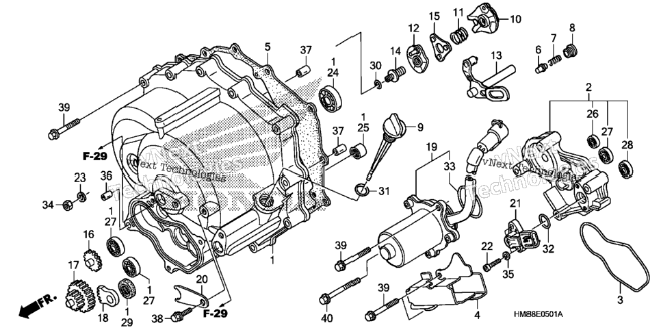 Front Crankcase Cover (Trx250te)