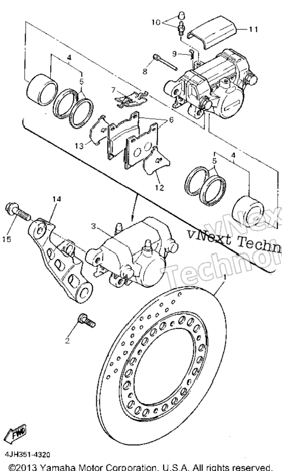 Rear Brake Caliper