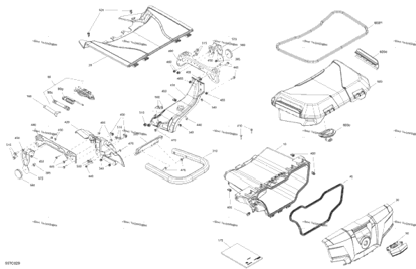 Body - Front Storage Tray