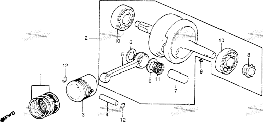 Crankshaft + Piston