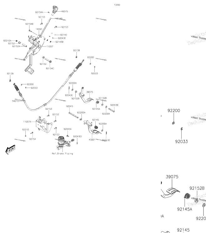 Brake Pedal/Throttle Lever