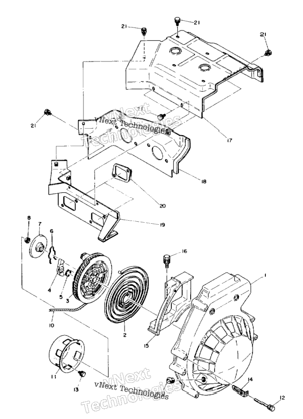 Recoil Starter & Blower Housing