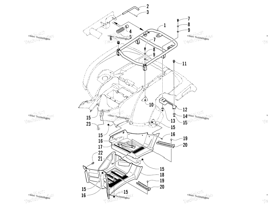 Rear Rack And Footwell Assemblies