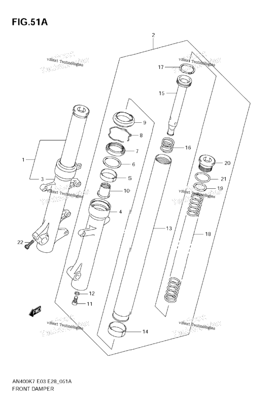 Front Fork Damper (An400ak9)