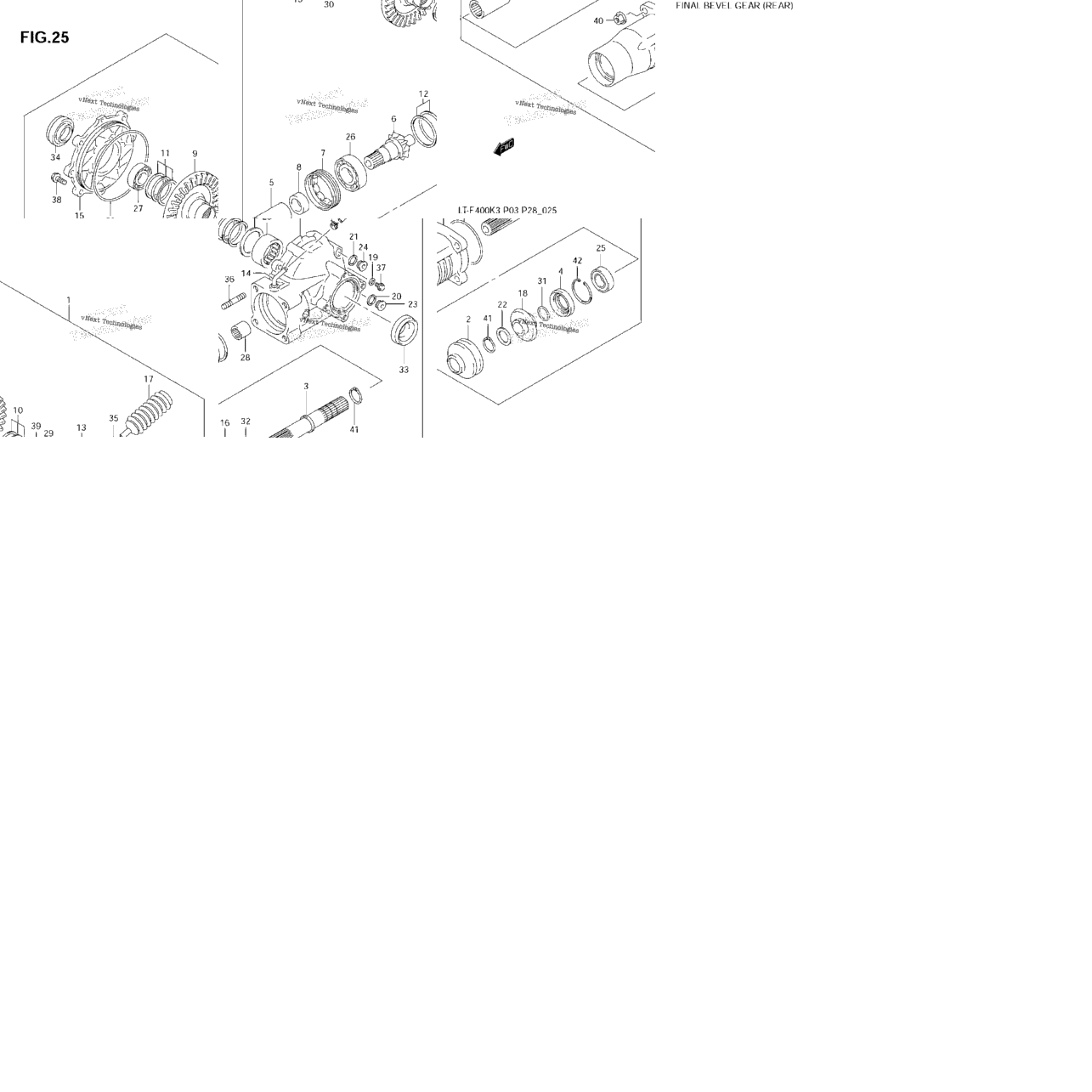 Final Bevel Gear (Rear)(Model K3)