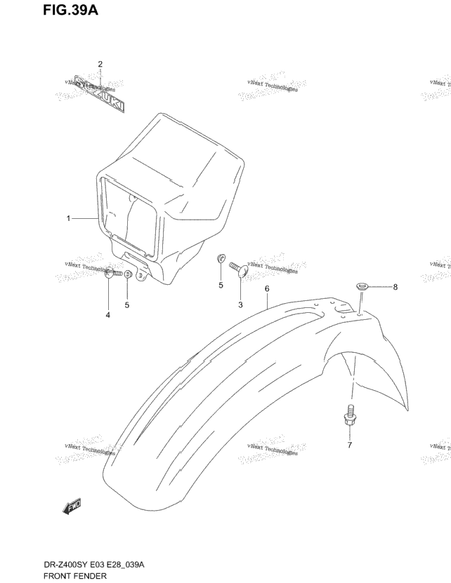 Front Fender (Model K1)