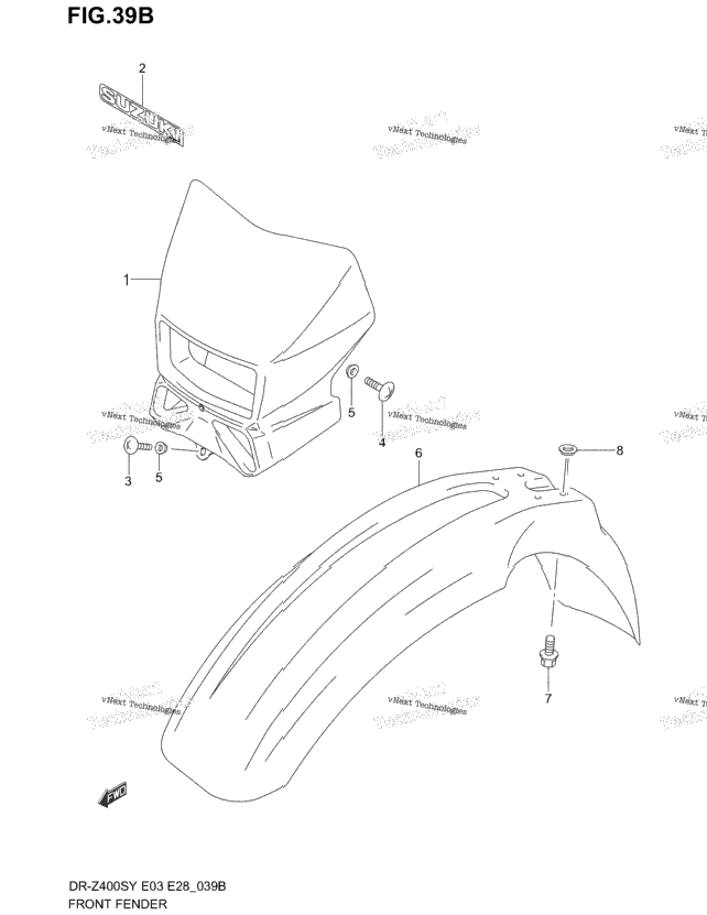 Front Fender (Model K2)