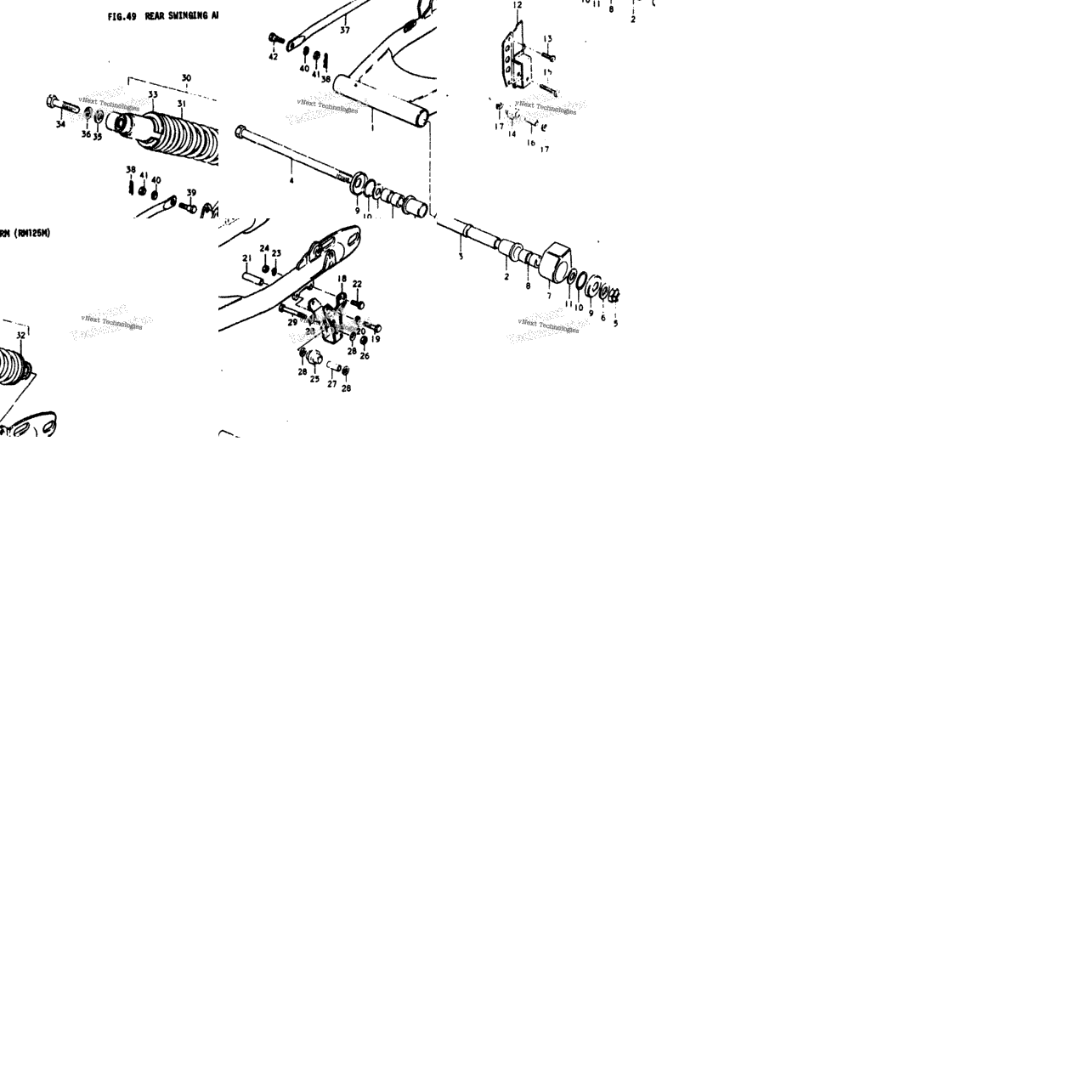 Rear Swinging Arm (Rm125m)