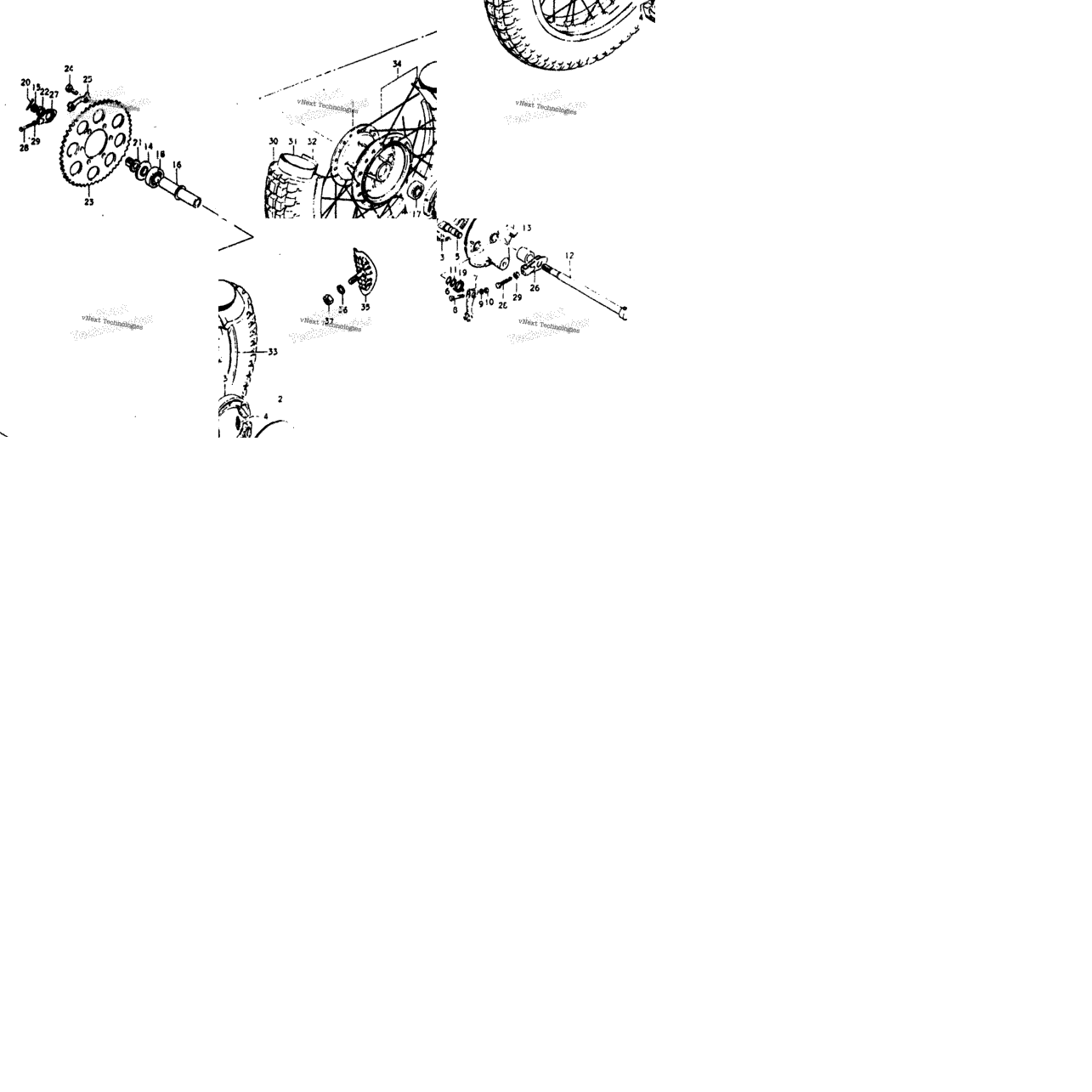 Rear Wheel (Rm125m