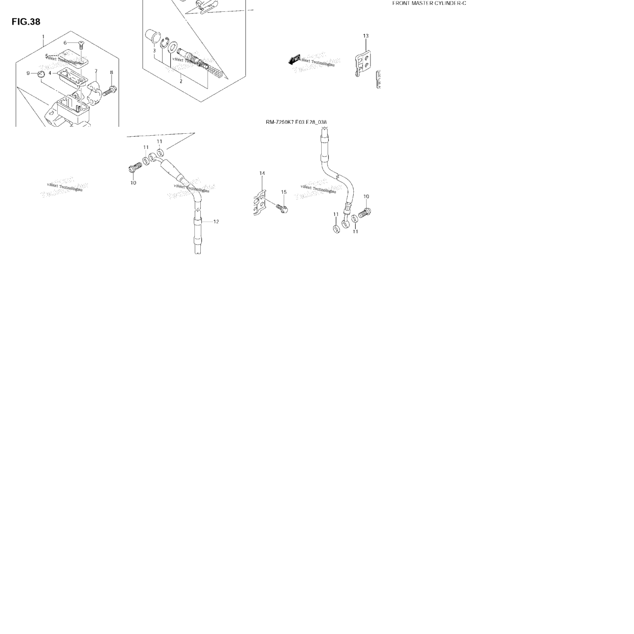 Front Master Cylinder (Model K7)