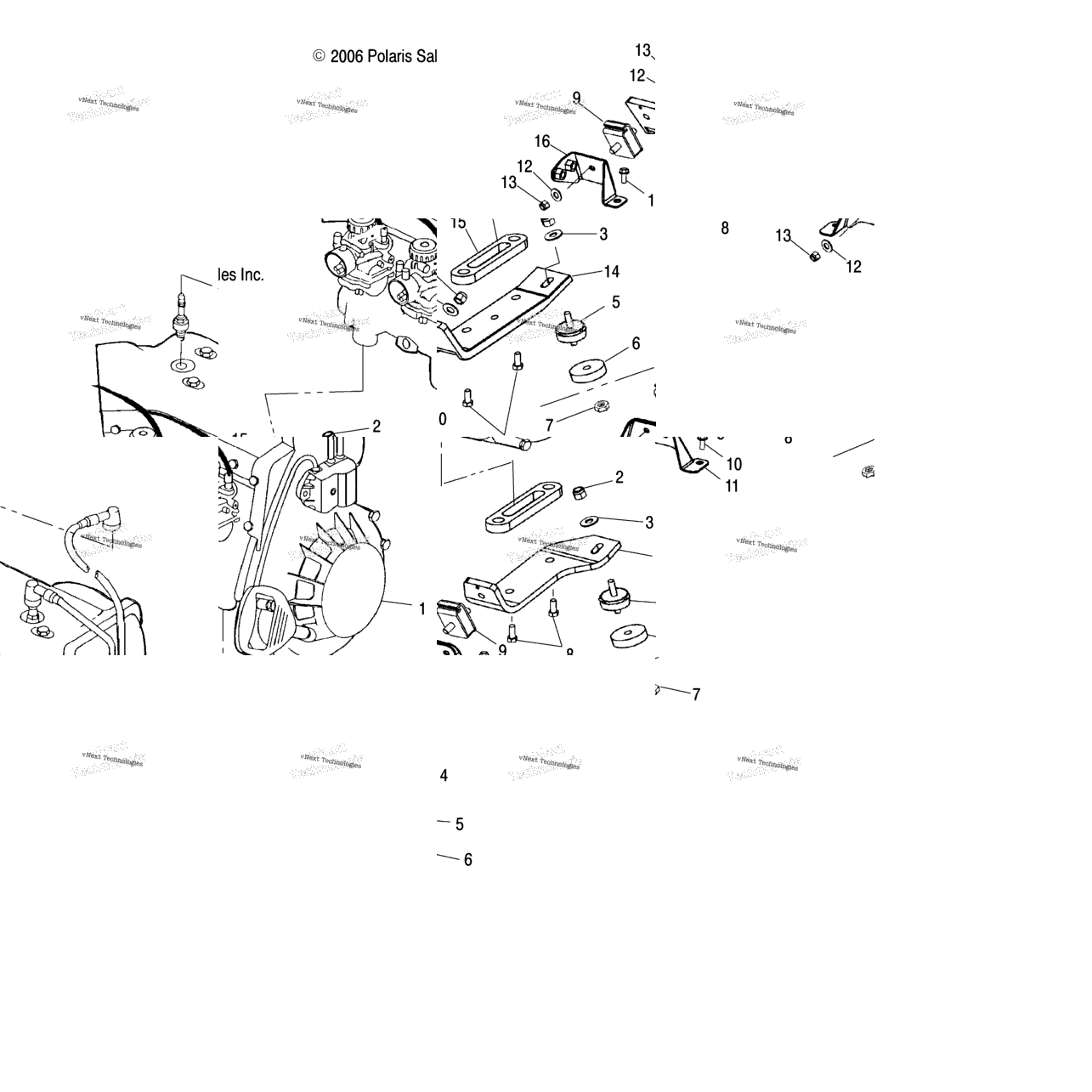 Engine, Mounting