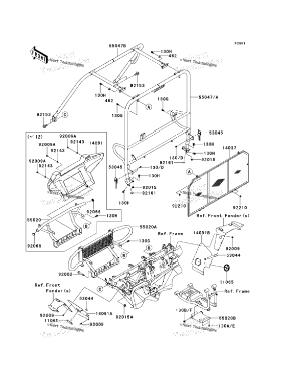 Guards/Cab Frame