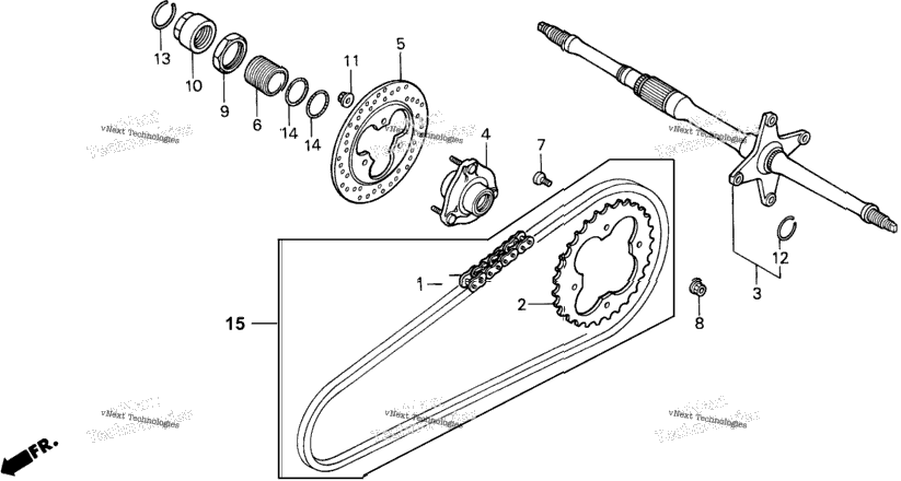 Rear Wheel Axle