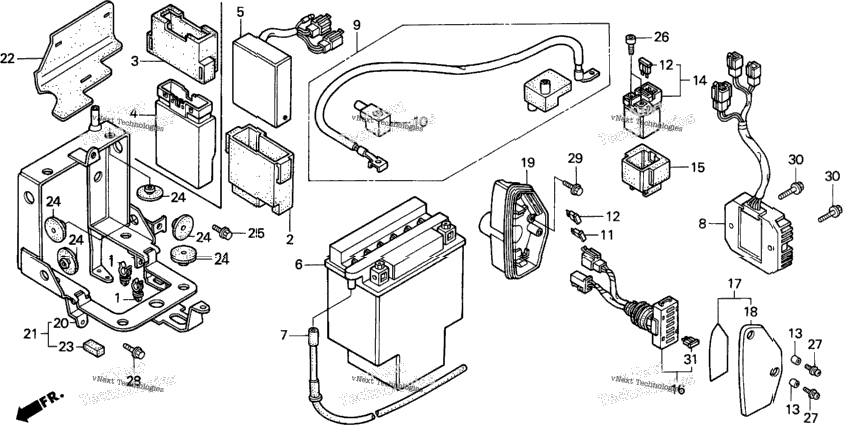 1100C/C2battery 95-97