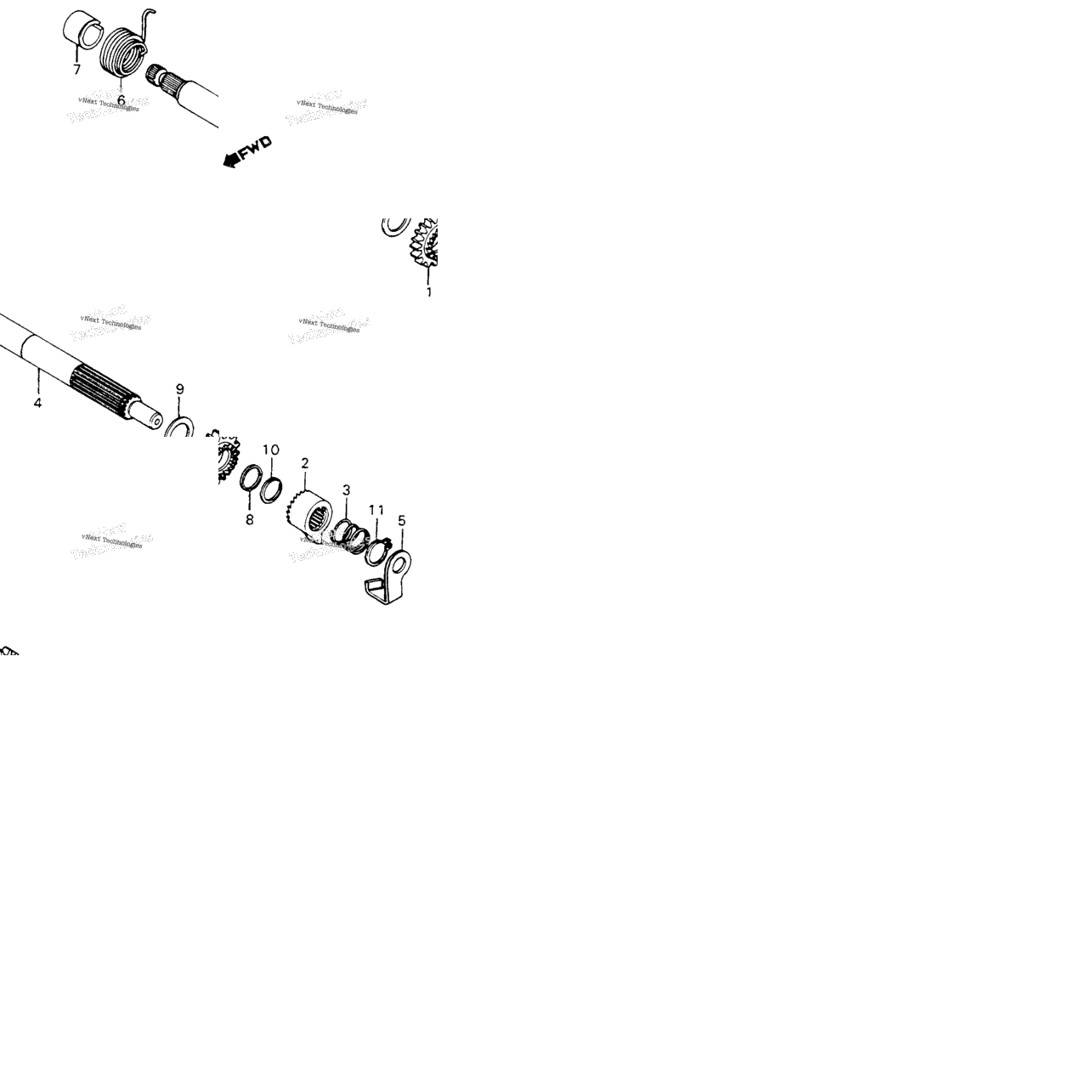 Kick Starter Spindle