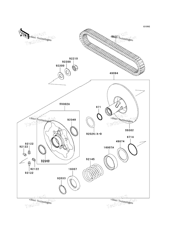 Driven Converter/Drive Belt