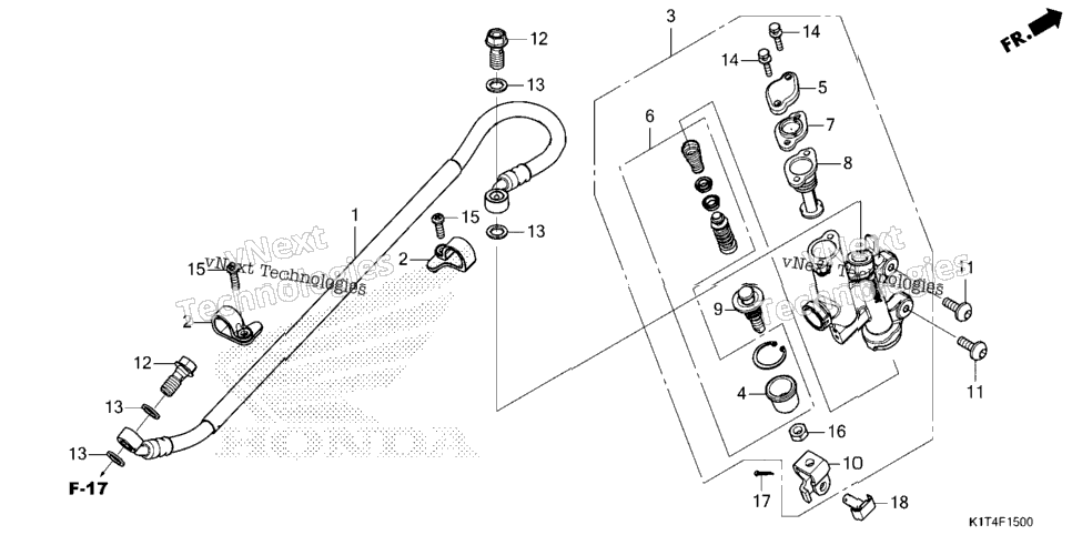 Rear Brake Master Cylinder (1)