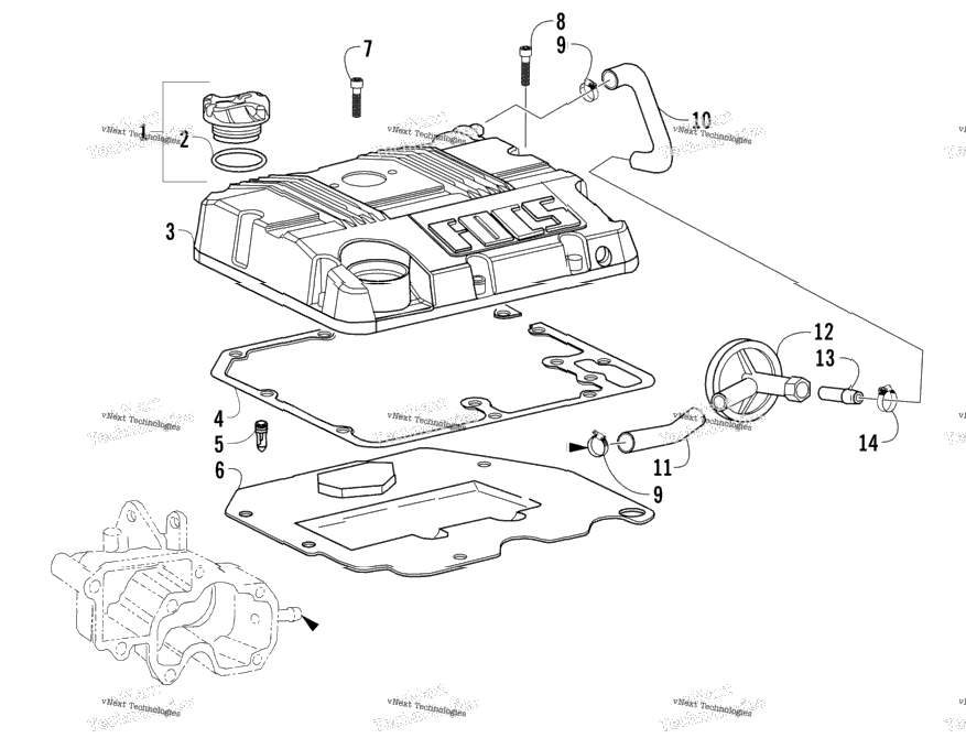 Rocker Arm Cover And Breather System Assemblies