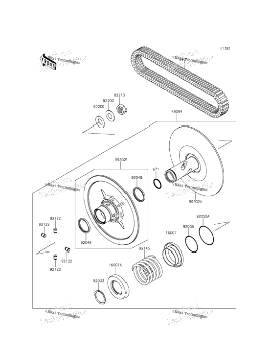Driven Converter/Drive Belt