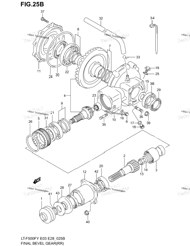 Final Bevel Gear (Rear)(Model K1/K2)