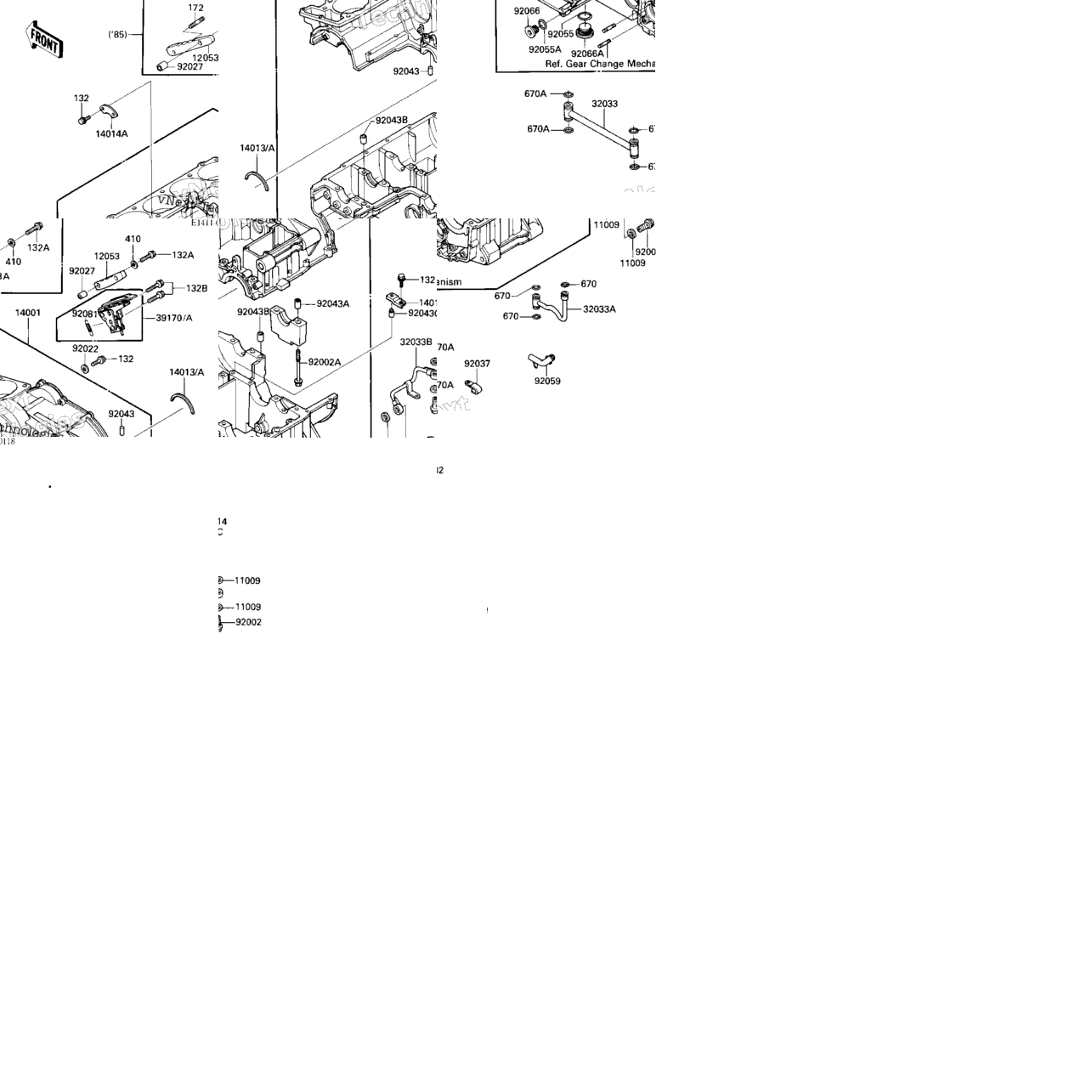Crankcase (-E/No. 030893)