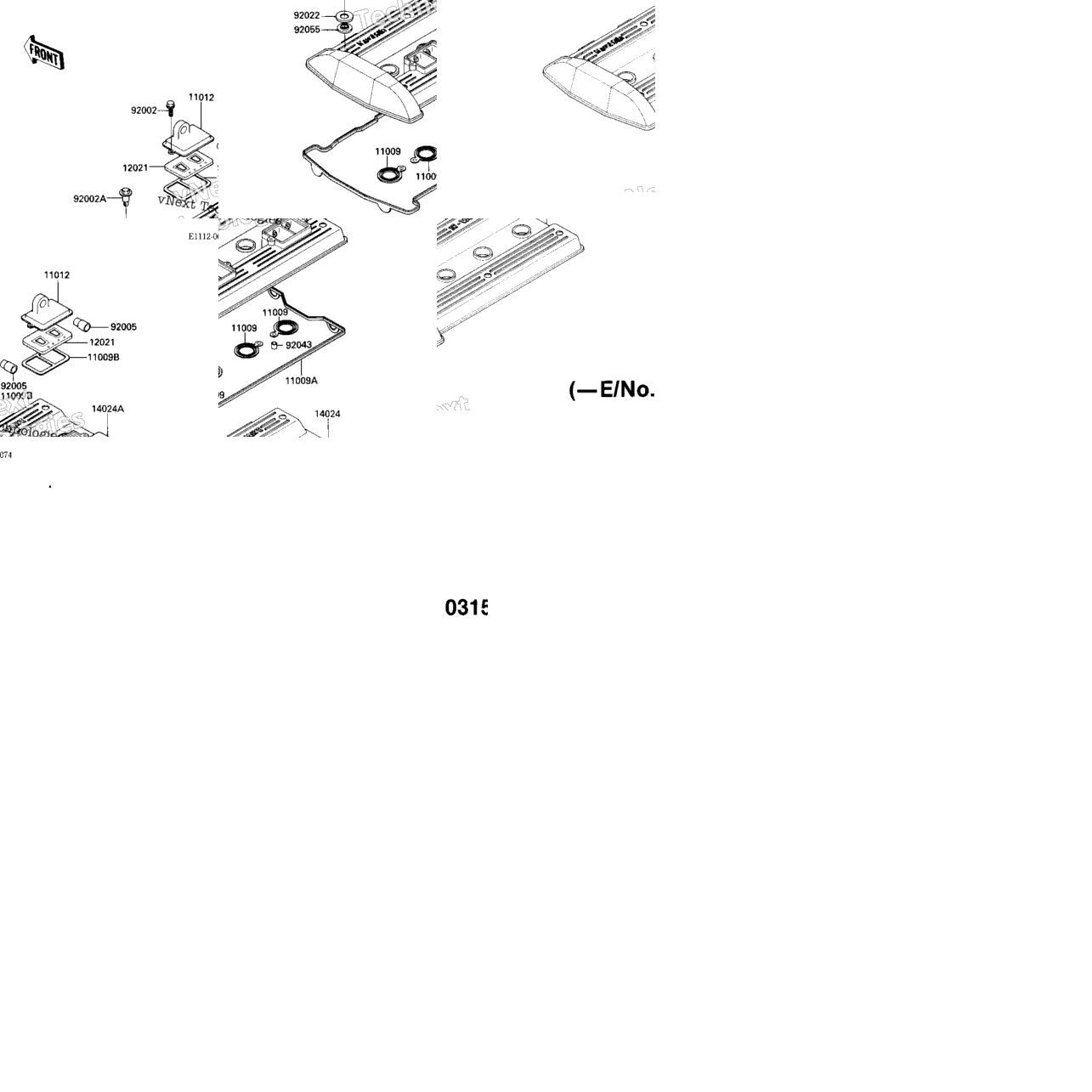 Cylinder Head Cover (-E/No. 031543)(E/No