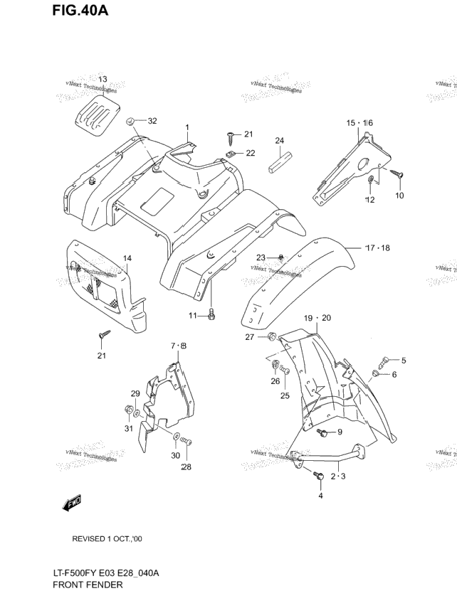 Front Fender (Model X/Y)