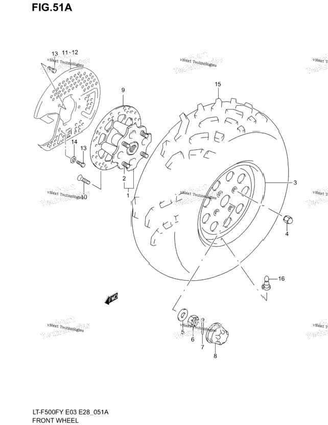 Front Wheel (Model Y/K1/K2)