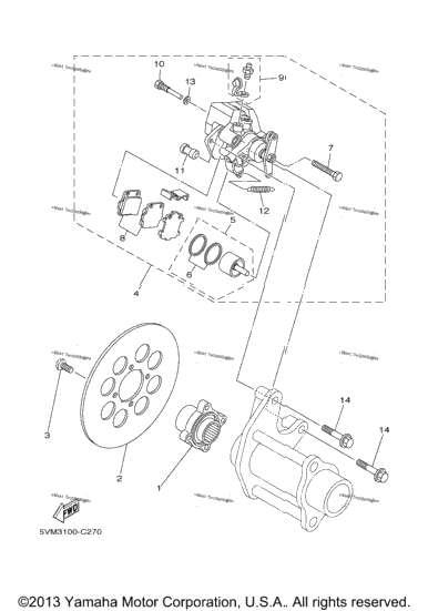 Rear Brake Caliper