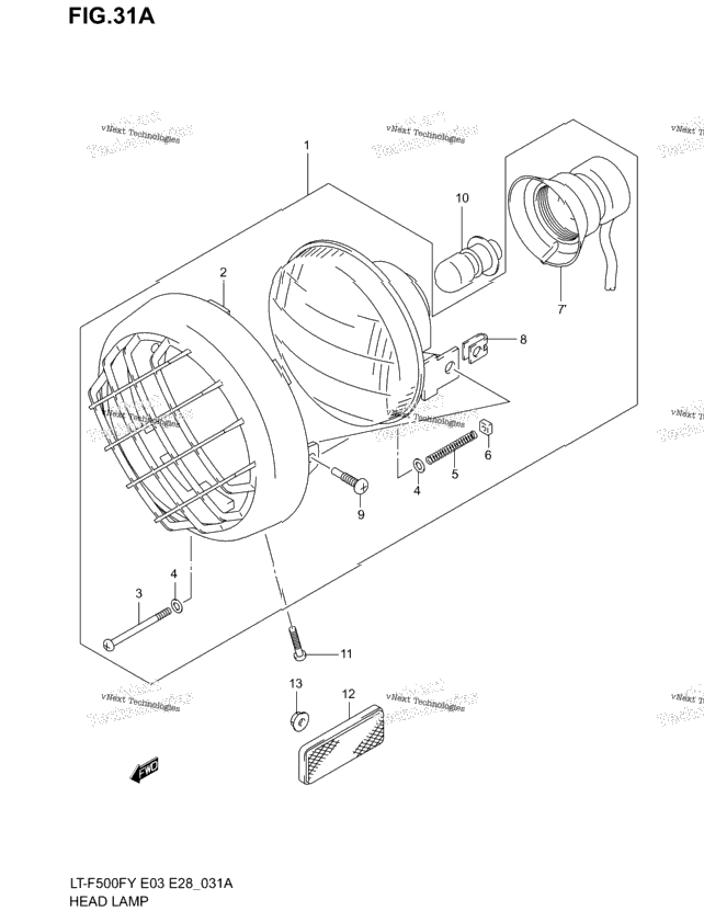 Headlamp (Model Y/K1/K2)