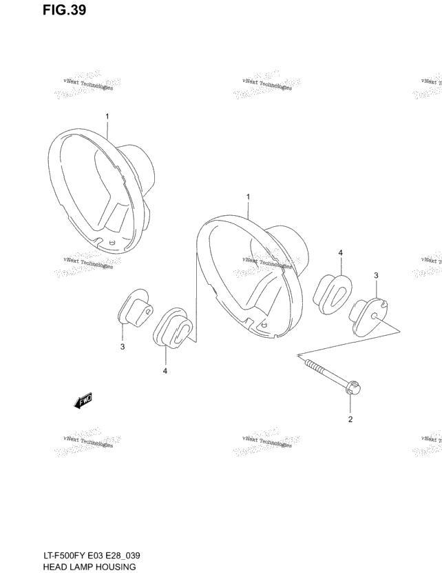 Headlamp Housing