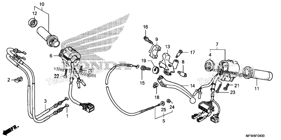 Handle Lever@Switch@Cable