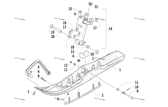 Ski And Spindle Assembly