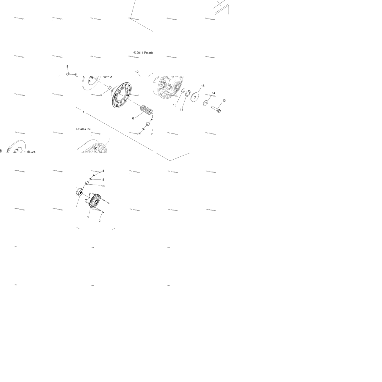 Drive Train, Secondary Clutch