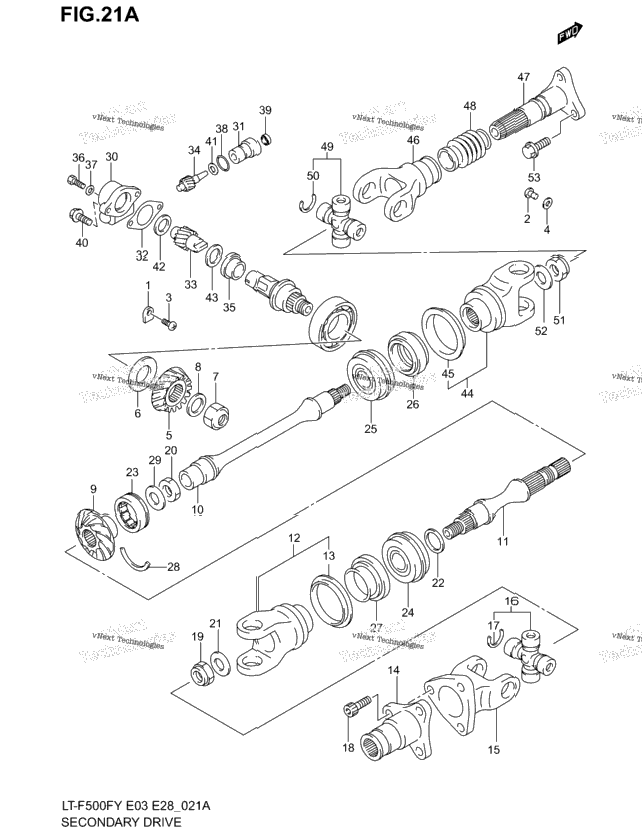 Secondary Drive (Model K1/K2)