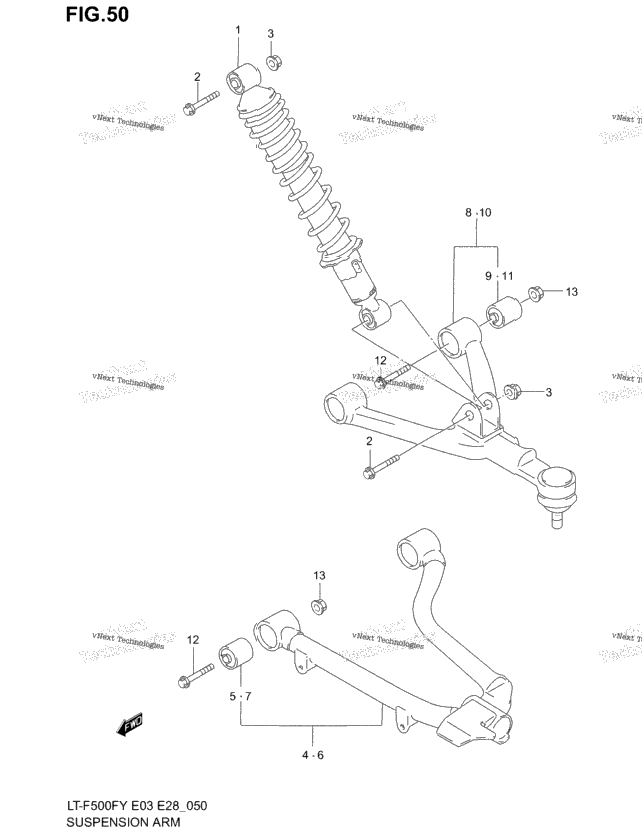 Suspension Arm (Model W/X)